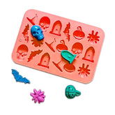 Molde Silicona Chocolatina Happy Halloween x 18